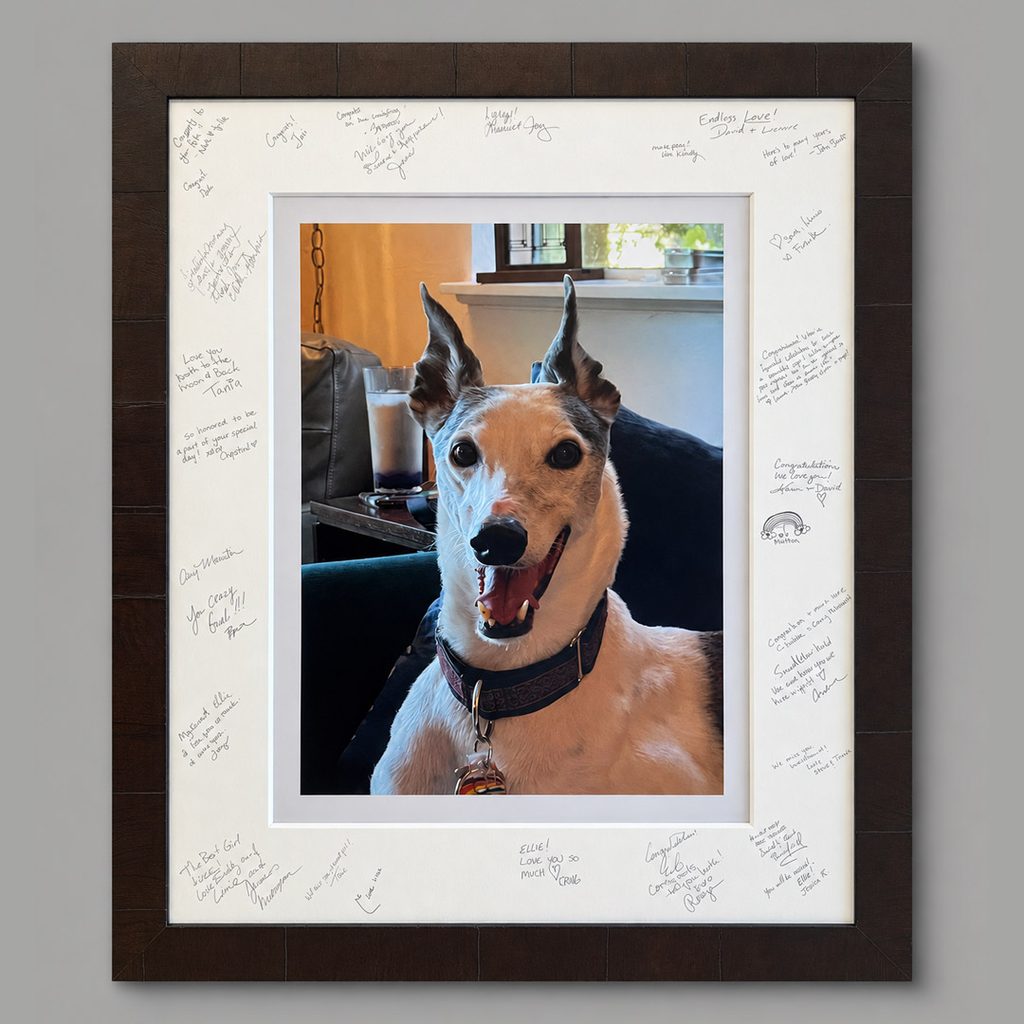framed.wedding.guestbook Custom framing for weddings